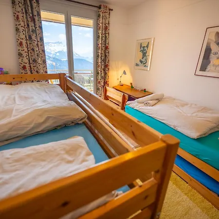 Grand Balcon Panoramique ,vue Alpes ,famille Leysin