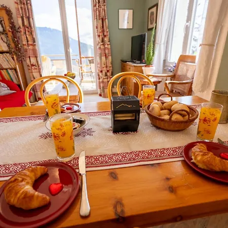Appartement Grand Balcon Panoramique ,vue Alpes ,famille *