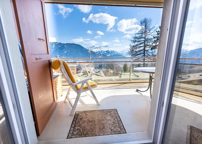 Grand Balcon Panoramique ,vue Alpes ,famille Apartamento