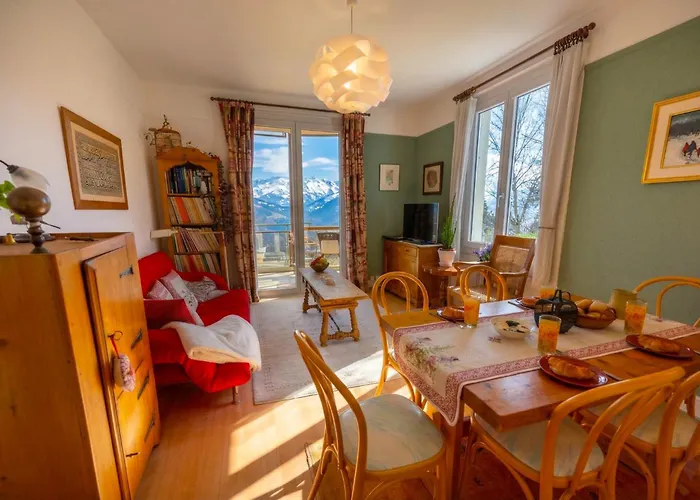 Grand Balcon Panoramique ,vue Alpes ,famille * Leysin