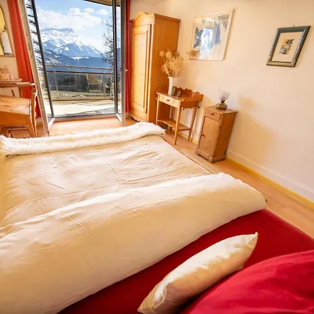Grand Balcon Panoramique ,vue Alpes ,famille Leysin