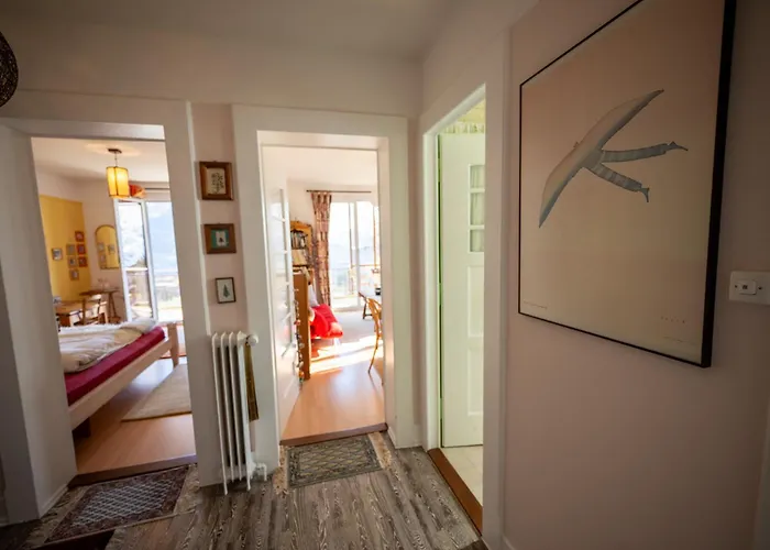 Grand Balcon Panoramique ,vue Alpes ,famille Lejlighed Leysin