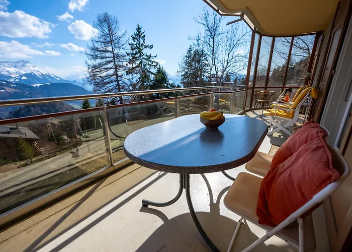 Grand Balcon Panoramique ,vue Alpes ,famille Lejlighed *